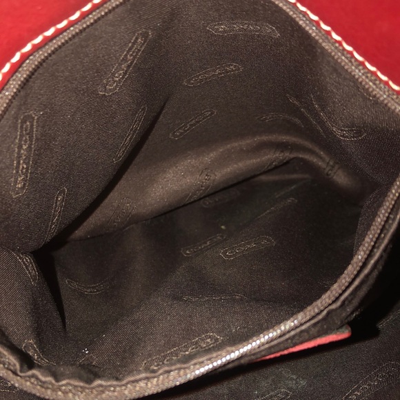 COACH Vintage Red Leather Tote Legacy Day Bag 9803 - Picture 9 of 16